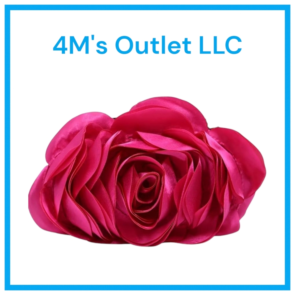 Elegant Pink Rose Clutch